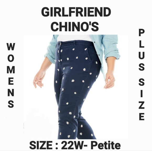 Woman Within Denim - GIRLFRIEND CHINO'S